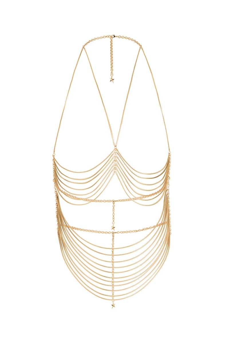 Mugler H&M Body Jewelry Gold-colored