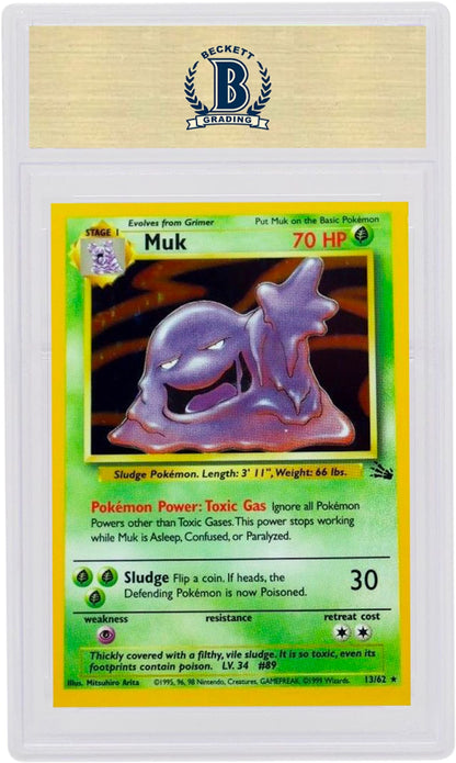 Muk-Holo 1999 Pokemon TCG Fossil #13/62 (PSA or BGS Graded)