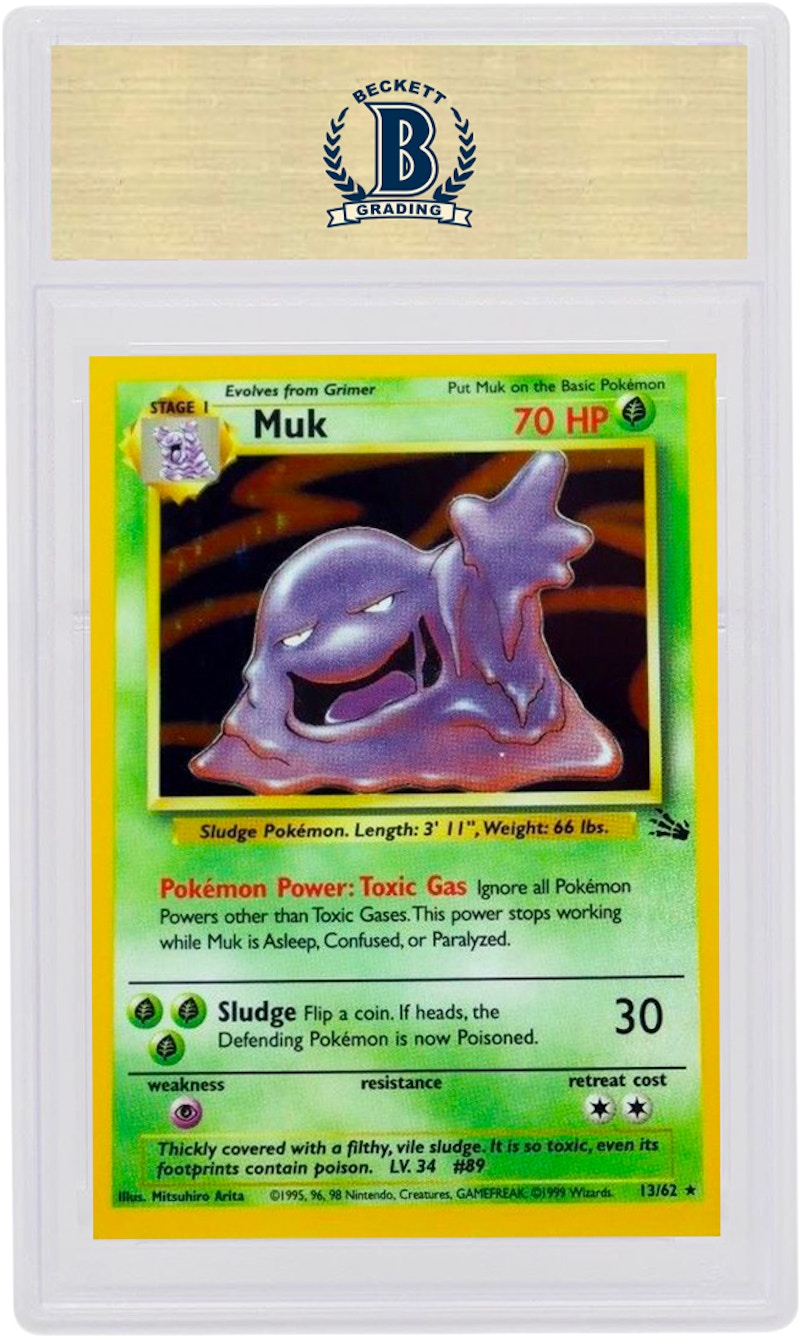 Muk-Holo 1999 Pokemon TCG Fossil #13/62 (PSA or BGS Graded)
