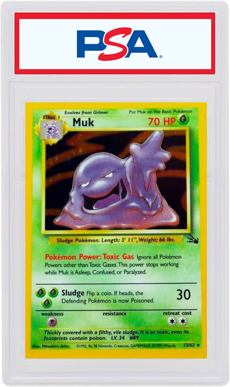 Muk-Holo 1999 Pokemon TCG Fossil #13/62 (PSA or BGS Graded)