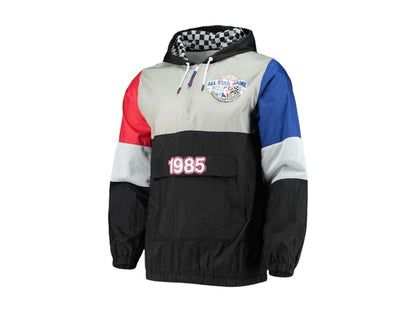 NBA 1985 All-Star Game Surprise Win Hoodie Half-Zip Windbreaker Black