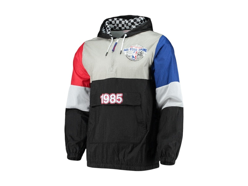 NBA 1985 All-Star Game Surprise Win Hoodie Half-Zip Windbreaker Black