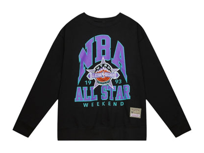 NBA 1993 All-Star Weekend Hardwood Classics Space Pullover Sweatshirt Black