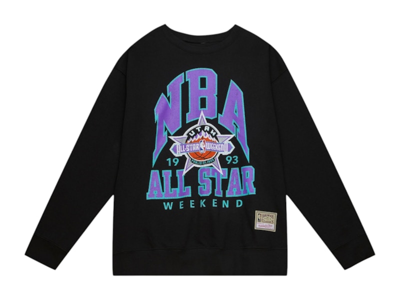 NBA 1993 All-Star Weekend Hardwood Classics Space Pullover Sweatshirt Black