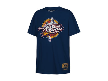 NBA 2000 All-Star Game Circle Logo T-shirt Navy