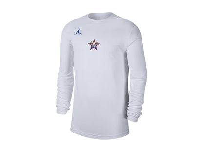 NBA 2025 All-Star Game Jordan Legend Performance Long Sleeve T-shirt White
