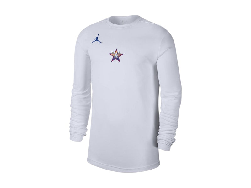 NBA 2025 All-Star Game Jordan Legend Performance Long Sleeve T-shirt White