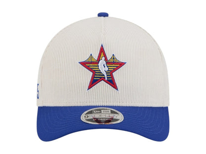 NBA 2025 All-Star Game New Era Big Star Corduroy A-Frame 9Forty Adjustable Hat White