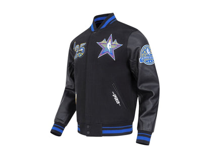 NBA 2025 All-Star Game Pro Standard Wool Varsity Full-Snap Jacket Black