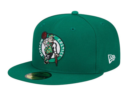 NBA Boston Celtics New Era Rally Drive Side Patch 59Fifty Fitted Hat Kelly Green