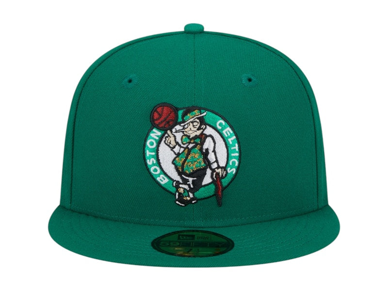 NBA Boston Celtics New Era Rally Drive Side Patch 59Fifty Fitted Hat Kelly Green