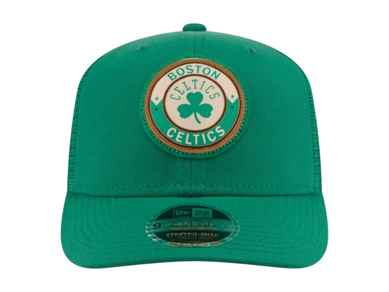 NBA Boston Celtics New Era Victory Grove Circle Patch 9Seventy Adjustable Hat Kelly Green