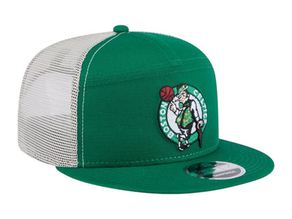 NBA Boston Celtics New Era Victory Grove Split Panel 9Fifty Snapback Hat Kelly Green