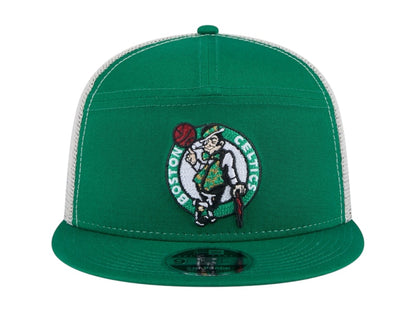 NBA Boston Celtics New Era Victory Grove Split Panel 9Fifty Snapback Hat Kelly Green