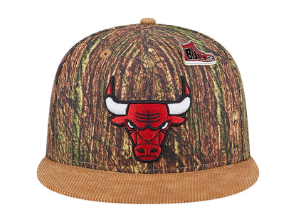 NBA Chicago Bulls New Era Camo Victory Grove Forest Sneaker Pin 9Fifty Snapback Hat Camo