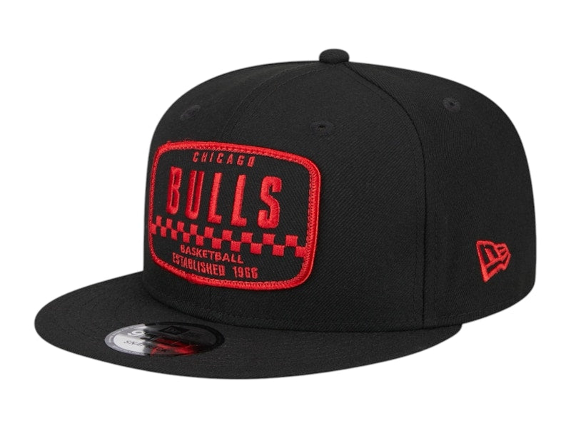 NBA Chicago Bulls New Era Rally Drive Finish Line Patch 9Fifty Snapback Hat Black