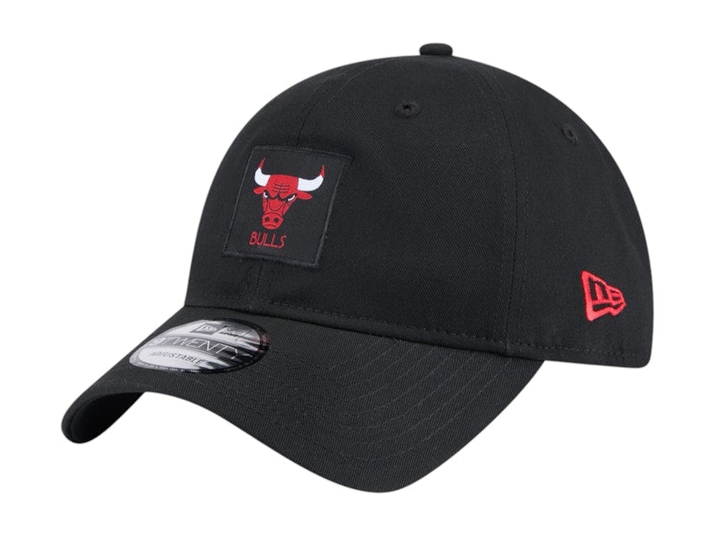 NBA Chicago Bulls New Era Victory Grove Patch 9Twenty Adjustable Hat Black