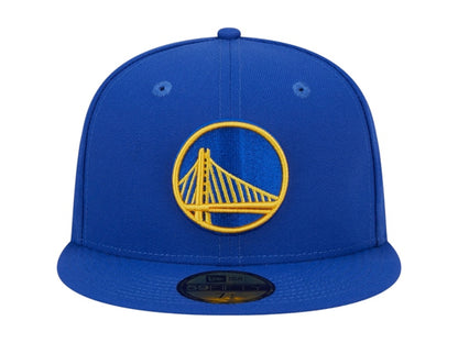NBA Golden State Warriors New Era Rally Drive Side Patch 59Fifty Fitted Hat Royal Blue