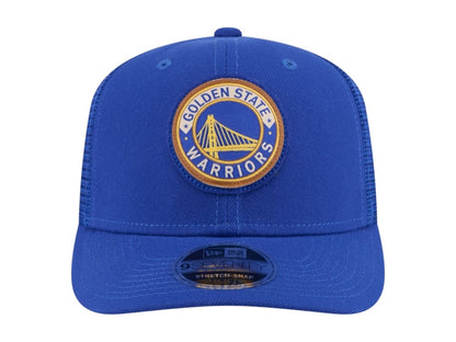 NBA Golden State Warriors New Era Victory Grove Circle Patch 9Seventy Adjustable Hat Blue