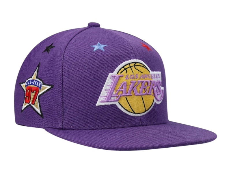 NBA Los Angeles Lakers Hardwood Classics 1997 All-Star Weekend Top Star Snapback Hat Purple