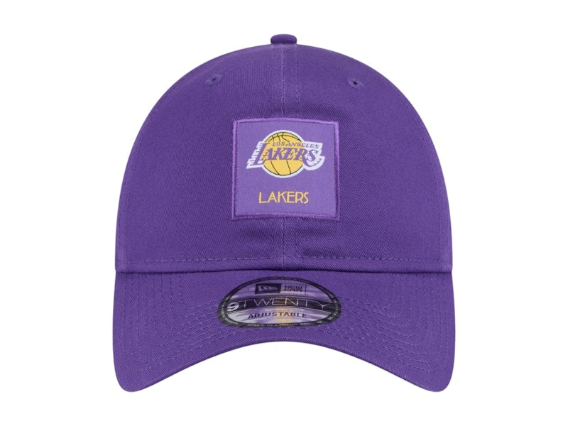 NBA Los Angeles Lakers New Era Victory Grove Patch 9Twenty Adjustable Hat Purple