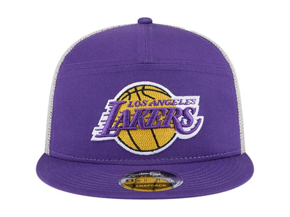 NBA Los Angeles Lakers New Era Victory Grove Split Panel 9Fifty Snapback Hat Purple