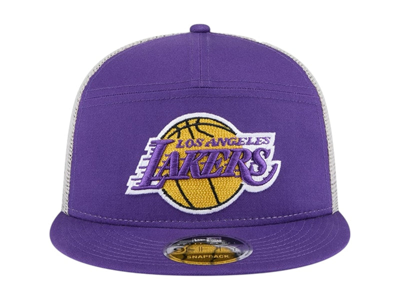 NBA Los Angeles Lakers New Era Victory Grove Split Panel 9Fifty Snapback Hat Purple