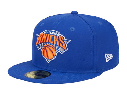 NBA New York Knicks New Era Rally Drive Side Patch 59Fifty Fitted Hat Blue