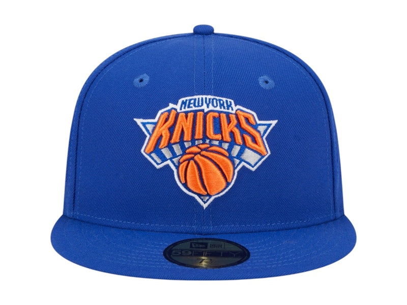 NBA New York Knicks New Era Rally Drive Side Patch 59Fifty Fitted Hat Blue