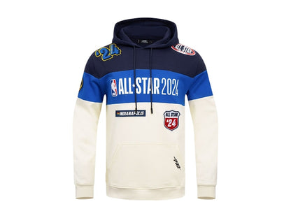 NBA Pro Standard 2024 All-Star Game Chenille Fleece Pullover Hoodie Cream