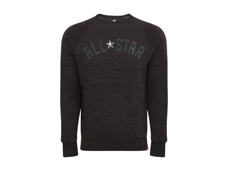 NBA Sportiqe 2024 All-Star Game Harmon Raglan Tri-Blend Pullover Sweatshirt Black