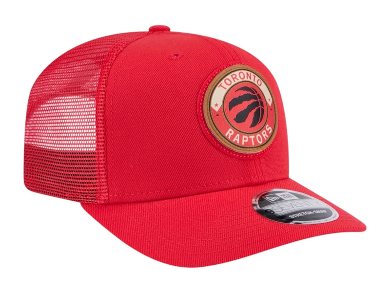 NBA Toronto Raptors New Era Victory Grove Circle Patch 9Seventy Adjustable Hat Red