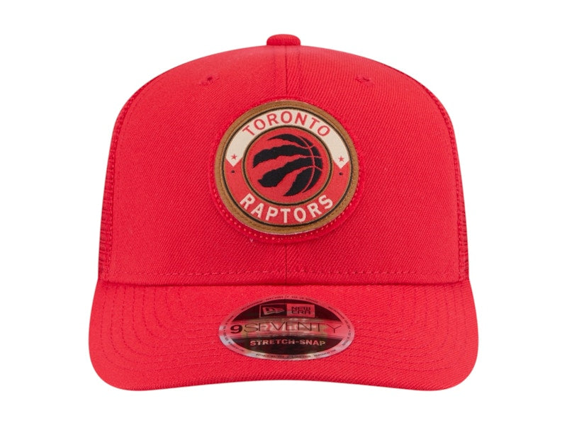 NBA Toronto Raptors New Era Victory Grove Circle Patch 9Seventy Adjustable Hat Red