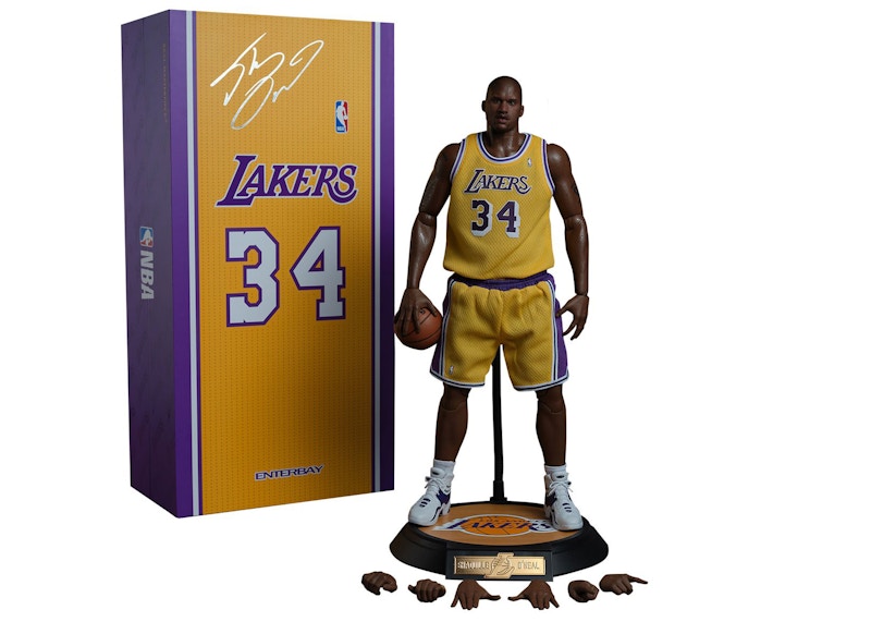 NBA x Enterbay LA Lakers Shaquille O'Neal Real Masterpiece 1:6 Scale Action Figure