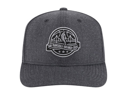NBA x New Era 2025 All-Star Game Circle Logo Blackout 9Seventy Adjustable Hat Black