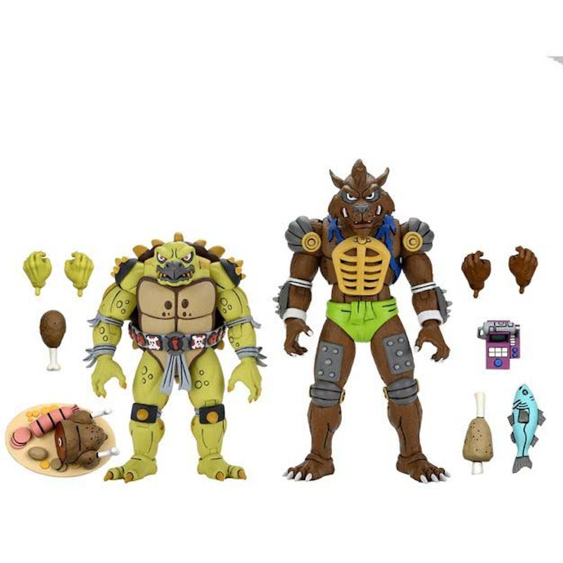NECA Teenage Mutant Ninja Turtles (Cartoon) Tokka & Rahzar Action Figure 2-Pack