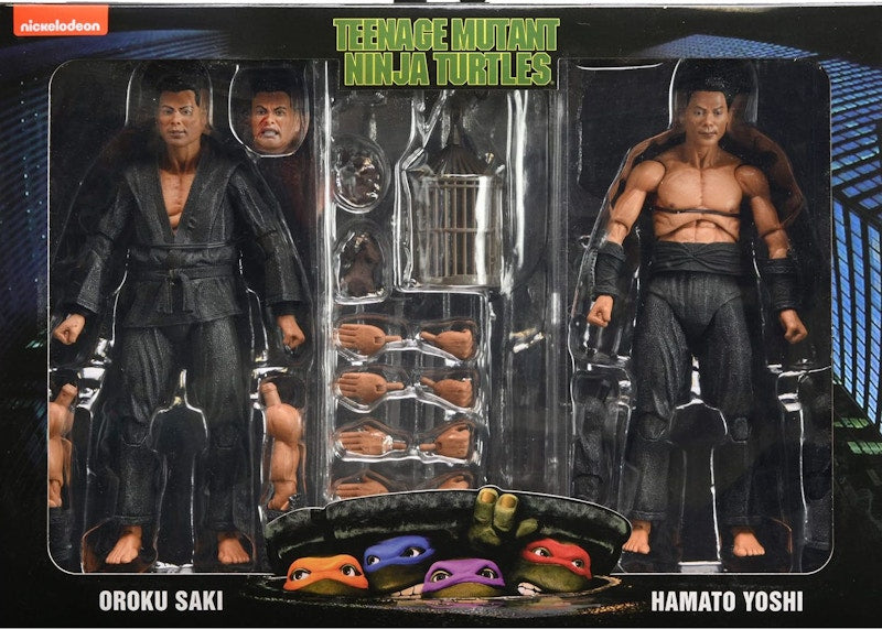 NECA Teenage Mutant Ninja Turtles Hamato Yoshi and Oroku Saki (90s Movie) Action Figure