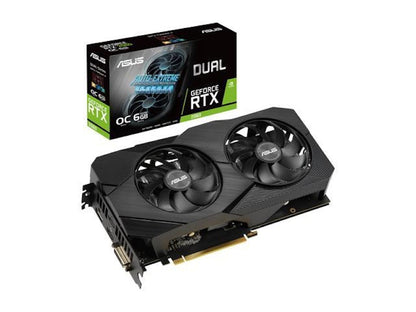 NVIDIA ASUS Dual GeForce RTX 2060 DUAL FAN OC Edition Graphics Card (Dual-RTX2060-O6G-EVO)