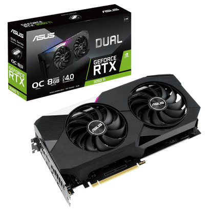 NVIDIA ASUS Dual GeForce RTX 3060 Ti V2 OC 8GB LHR Graphics Card (DUAL-RTX3060TI-O8G-V2)