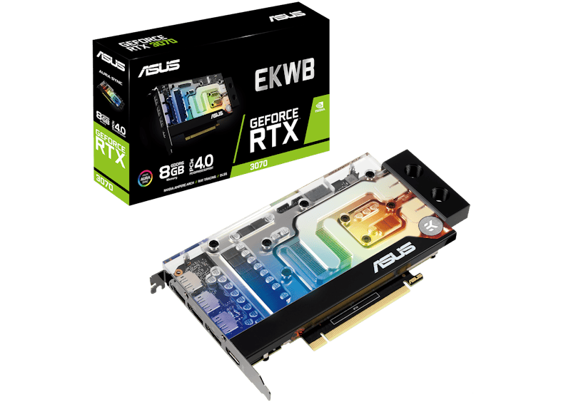 NVIDIA ASUS EKWB GeForce RTX 3070 8GB Graphics Card (RTX3070-8G-EK)