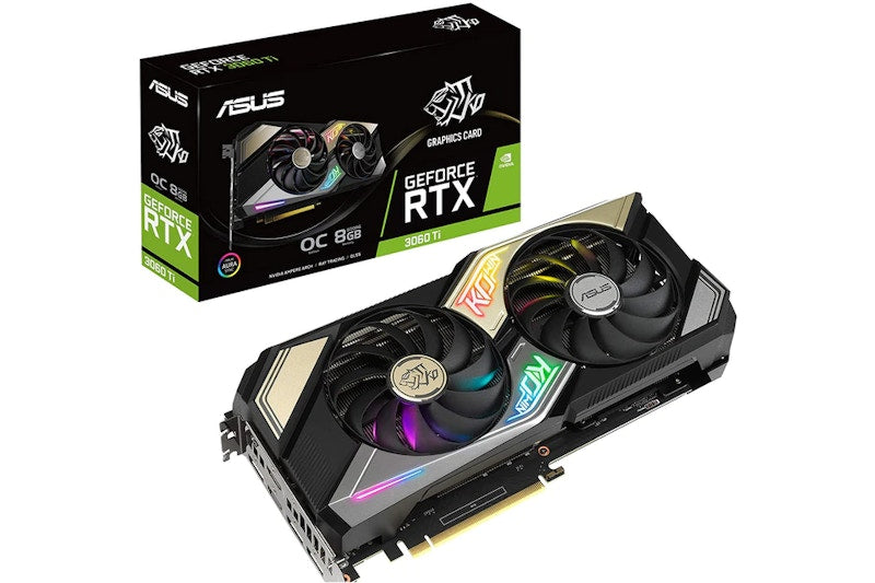 NVIDIA ASUS KO GeForce RTX 3060 Ti V2 8G OC LHR Graphics Card (KO-RTX3060TI-O8G-V2-GAMING)