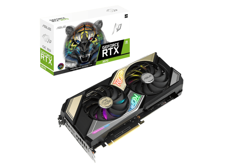 NVIDIA ASUS KO GeForce RTX 3070 V2 8G OC LHR Graphics Card (KO-RTX3070-O8G-V2-GAMING)