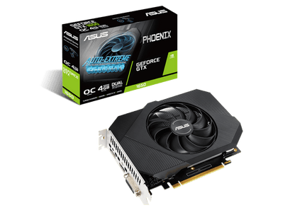 NVIDIA ASUS PHEONIX GeForce GTX 1650 4G OC Graphics Card (PH-GTX1650-O4GD6-P)