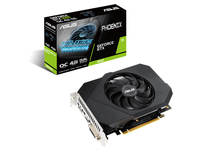 NVIDIA ASUS PHEONIX GeForce GTX 1650 4G OC Graphics Card (PH-GTX1650-O4GD6-P)