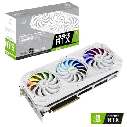 NVIDIA ASUS ROG Strix GAMING GeForce RTX 3090 24G Graphics Card ROG-STRIX-RTX3090-24G-WHITE