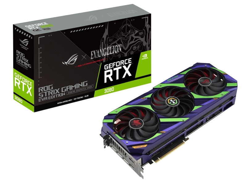 NVIDIA ASUS ROG Strix GeForce RTX 3080 12G OC Evangelion Edition Graphics Card rog-strix-rtx3080-o12g-eva