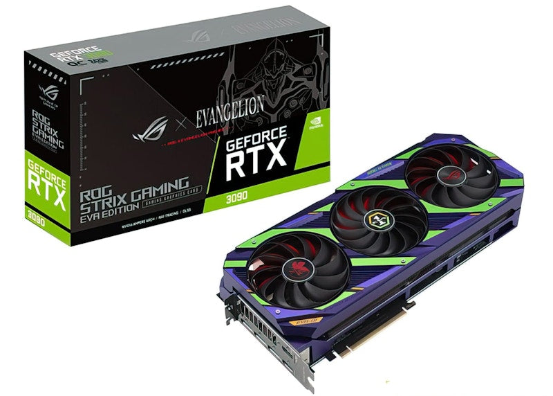 NVIDIA ASUS ROG Strix GeForce RTX 3090 24G Evangelion Edition Graphics Card ROG-STRIX-RTX3090-O12G-EVA