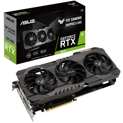 NVIDIA ASUS TUF Gaming GeForce RTX 3070 V2 8GB OC LHR Graphics Card (TUF-RTX3070-O8G-V2-GAMING)