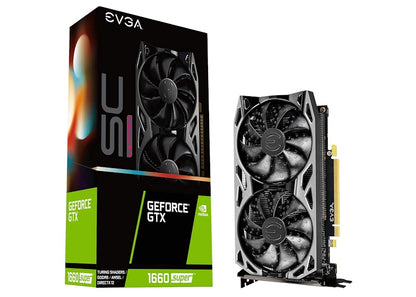 NVIDIA EVGA GeForce GTX 1660 SUPER SC Ultra 6G Graphics Card (06G-P4-1068-KR)