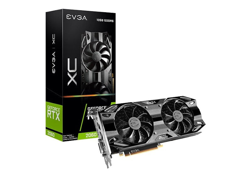 NVIDIA EVGA GeForce RTX 2060 XC GAMING 12G Graphics Card 12G-P4-2263-KR